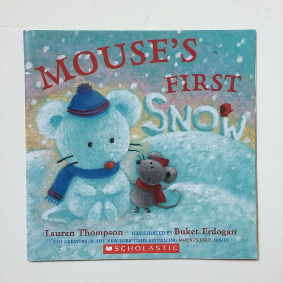 Mouse's First Snow by Lauren Thompson Paperback Picture Book for Children Kids - Picture 1 of 3
